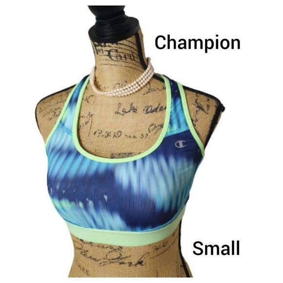 Women's Sports Bra Small Champion The Absolute Workout Printed Bra NWOT - Picture 1 of 8
